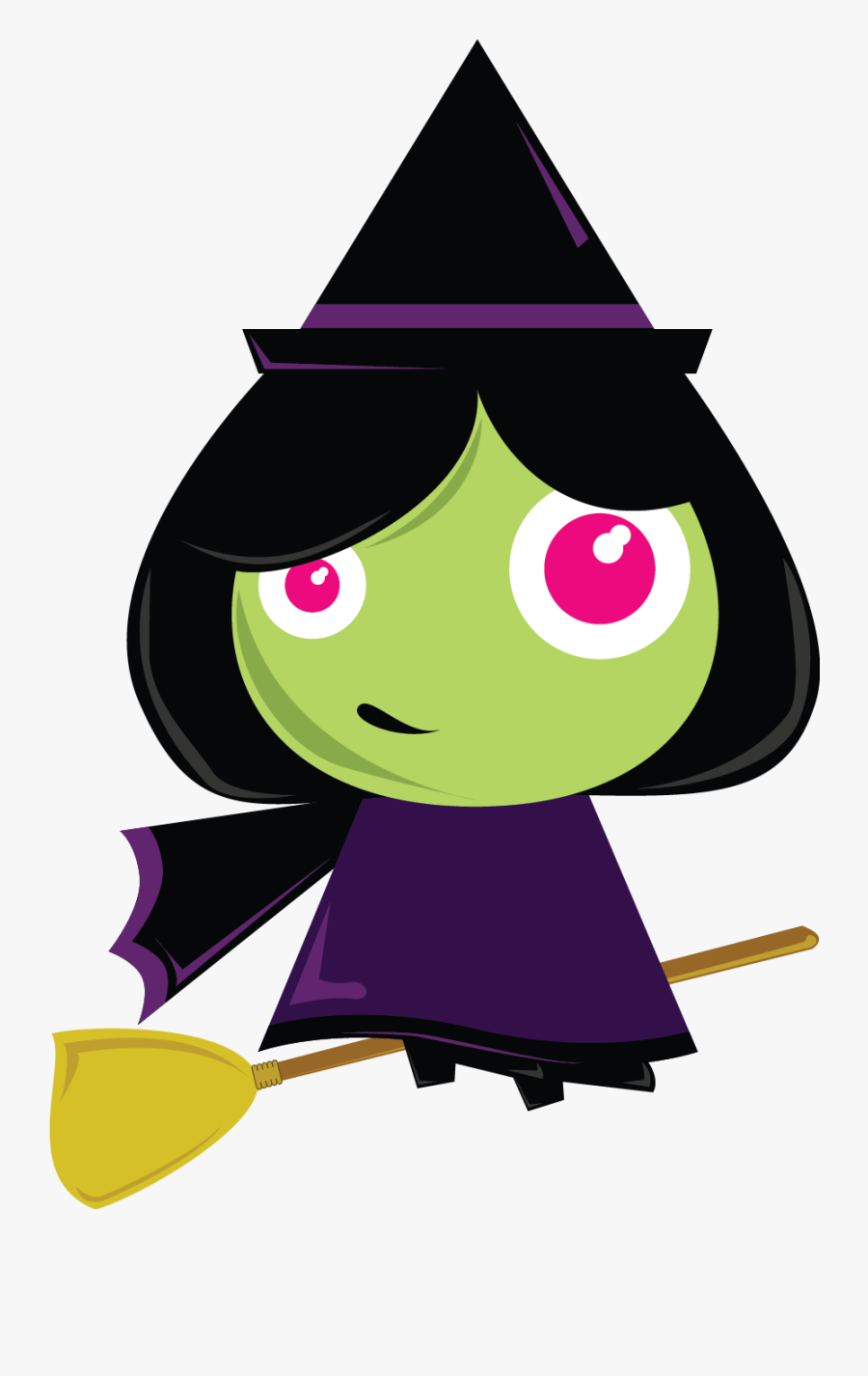 Free Clipart Of Halloween Witches - Witch Clipart, Transparent Clipart