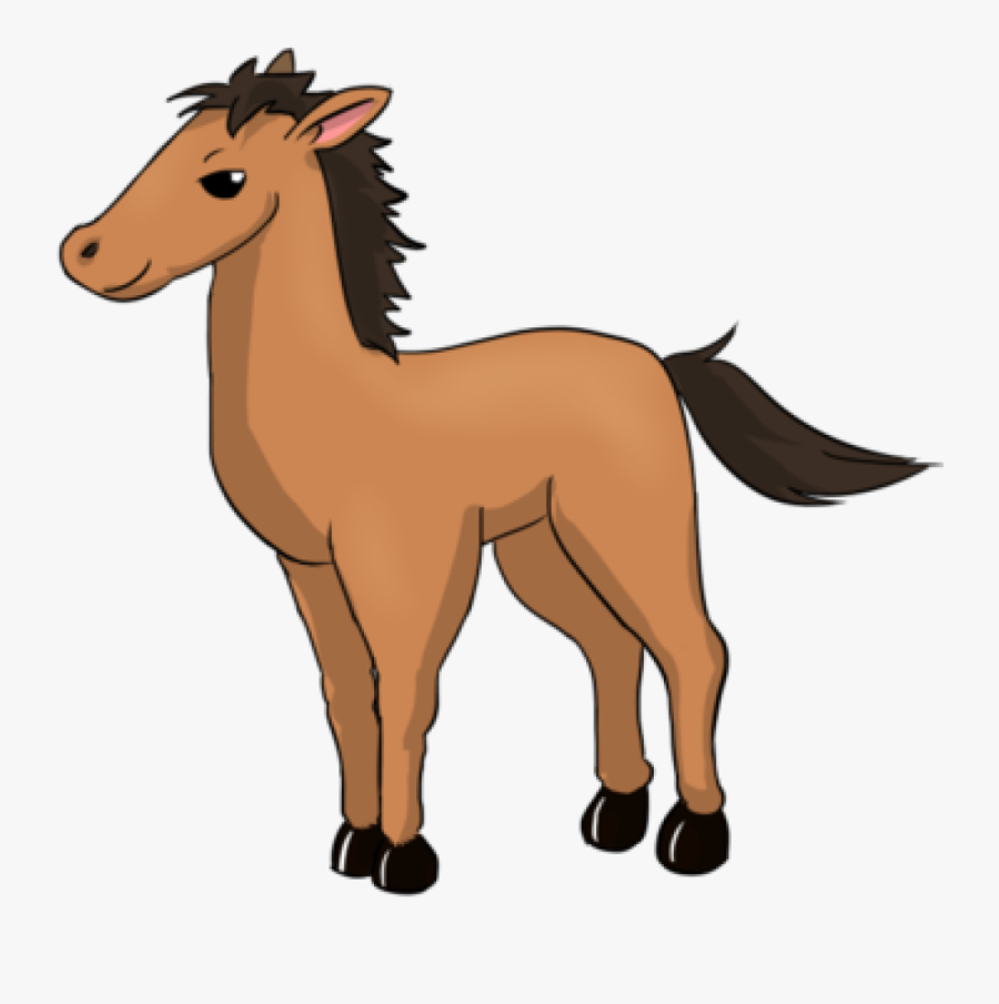 Baby Horse Clipart Cute Ba Horse Clipart Clipart Panda - Brown Horse Cartoon Png, Transparent Clipart