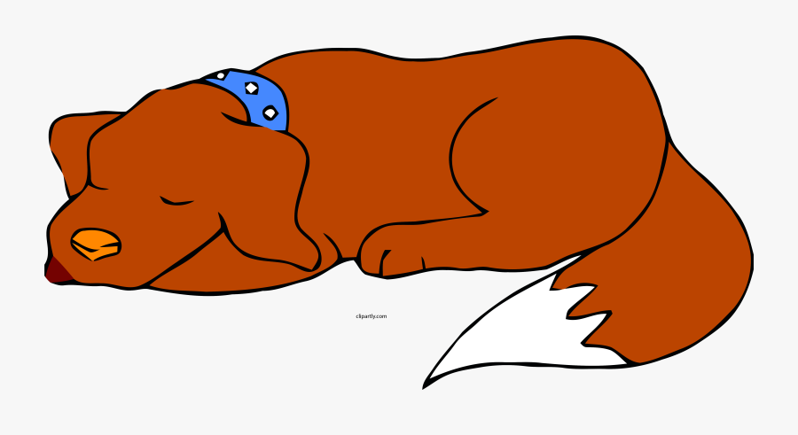 Dog Sleeping Brown Color Clipart Png - Sleeping Dog Clipart Png, Transparent Clipart