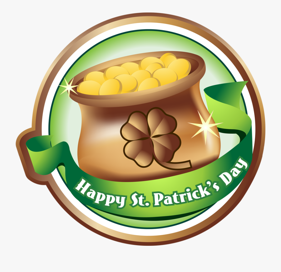 Saint Patrick's Day Clip Art Pot Of Gold, Transparent Clipart