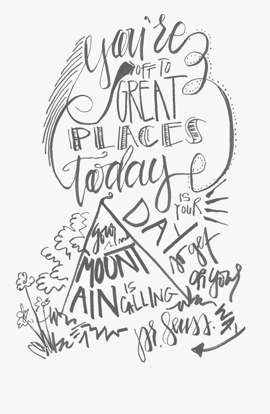 Mountain Drawing Pen - Drawing, Transparent Clipart