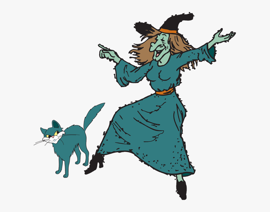 Fun Halloween Witch Clipart Kid - Witch Clipart Transparent, Transparent Clipart
