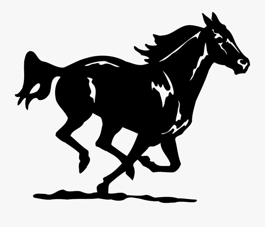 Horse Silhouette Clip Art - Clipart Running Horse Silhouette, Transparent Clipart