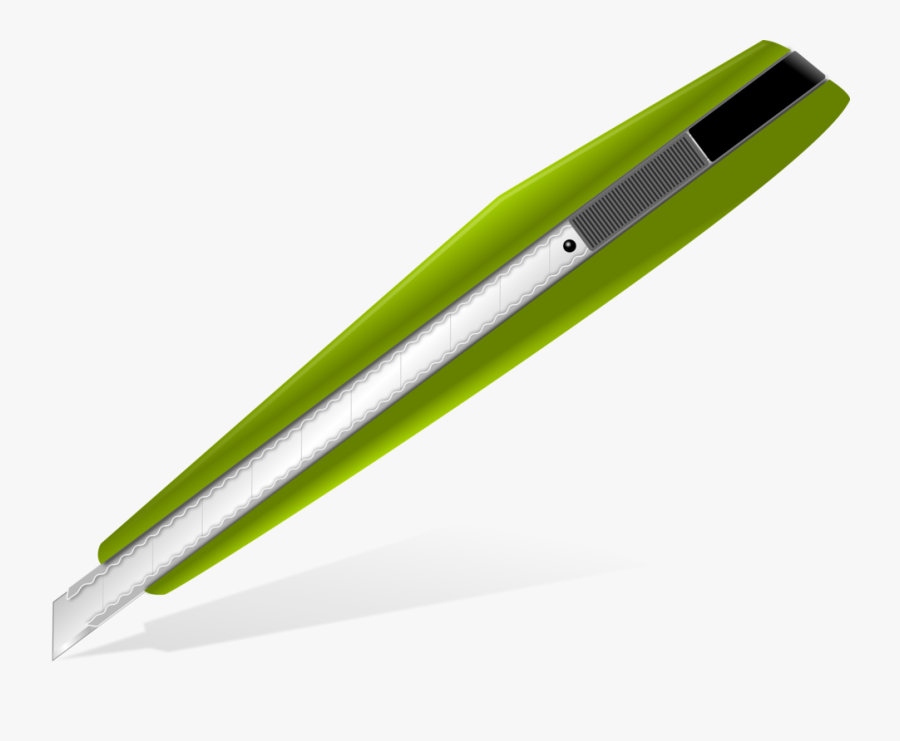 Office Supplies,green,pen - Cutter Clipart Png, Transparent Clipart