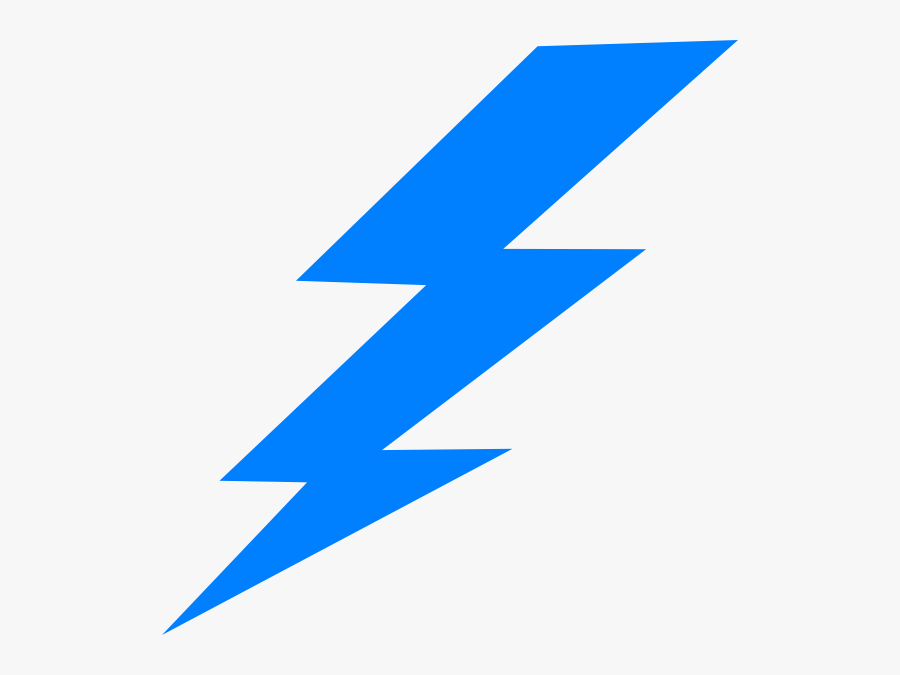 Lightening Bolt Clip Art At Clker - Blue Lightning Bolt Clipart, Transparent Clipart