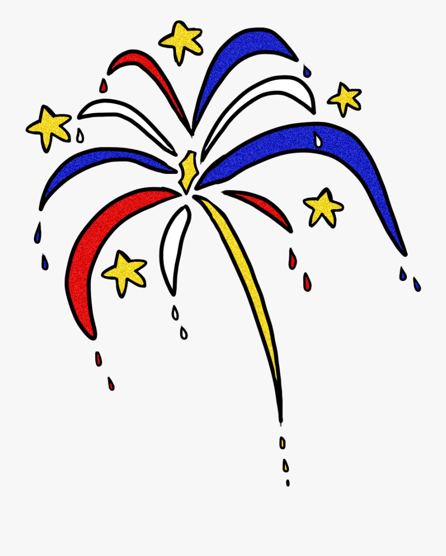 Fireworks Border Free Clipart Images - Transparent Background Fireworks Clipart, Transparent Clipart