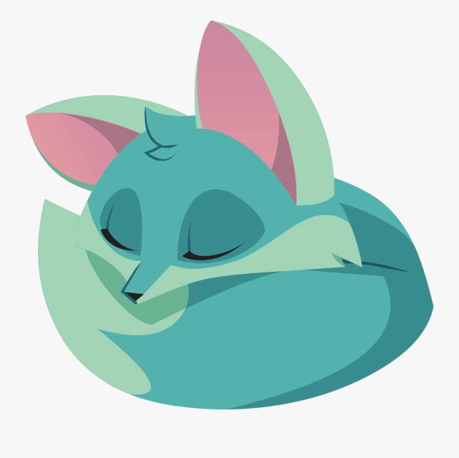 Animal Jam Fox Sleeping - Fox Animal Jam Clipart, Transparent Clipart
