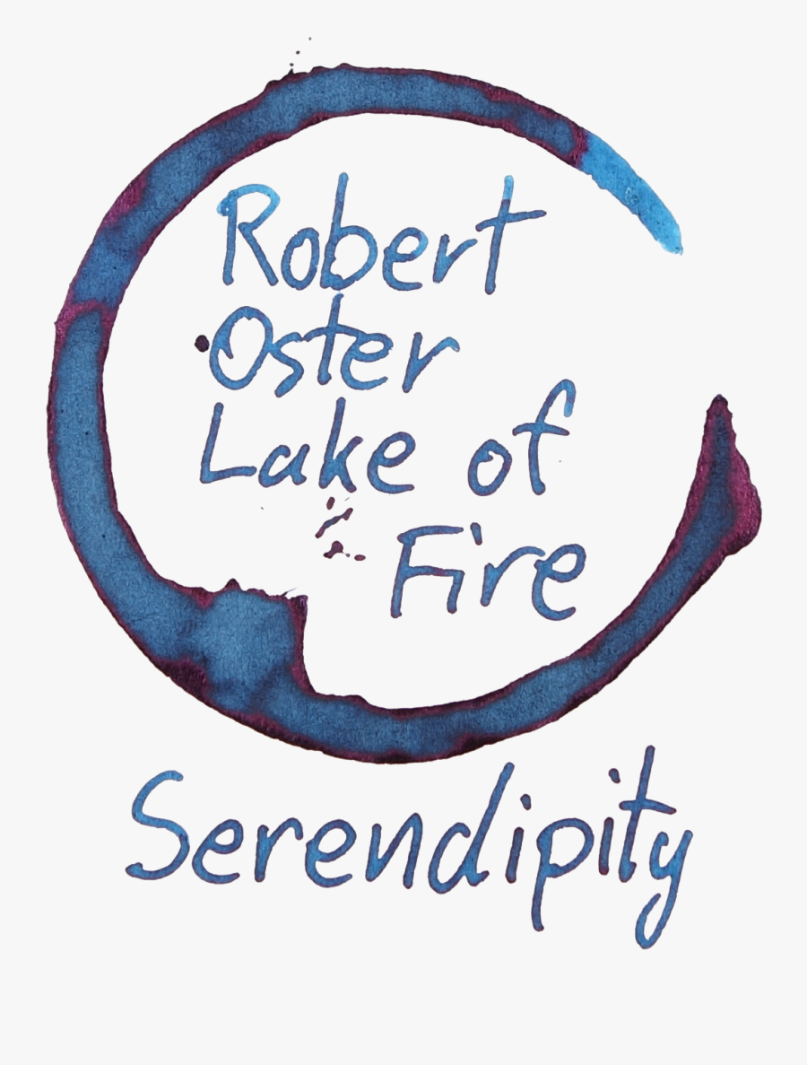 Pen & Ink Review - Robert Oster Lake Of Fire, Transparent Clipart