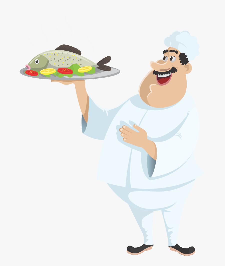 Free To Use Public Domain Chef Clip Art - Chef With Fish Clip Art, Transparent Clipart