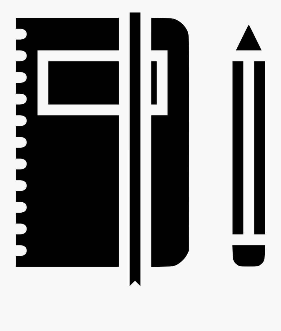 Book And Pen Clipart Png - Book And Pen Logo Black, Transparent Clipart