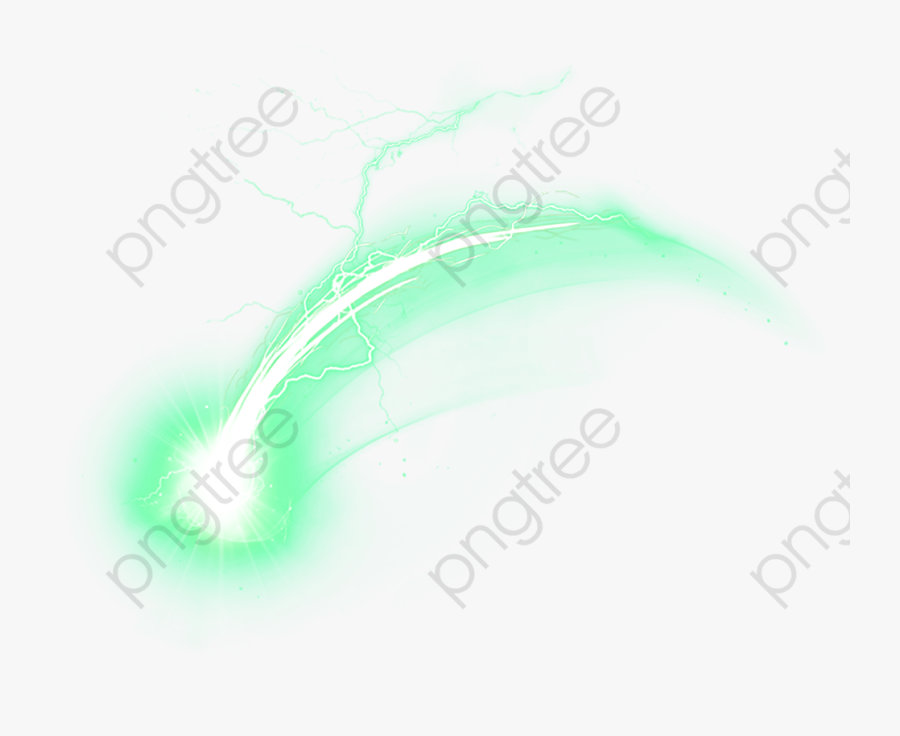 Lightning Green Light - Yellow Electric Effect Png, Transparent Clipart