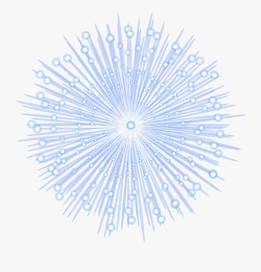 Blue Firework Clipart Image - Portable Network Graphics, Transparent Clipart