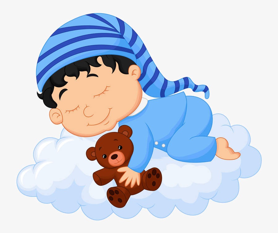 Kids Clipart Prayer - Bebê Dormindo Na Nuvem, Transparent Clipart