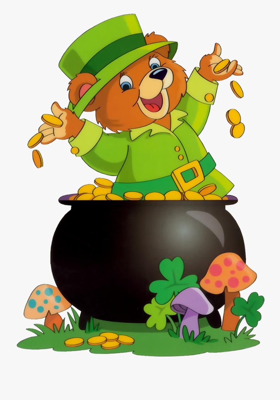 St Patricks Clipart Bear - St Patricks Day Bear, Transparent Clipart