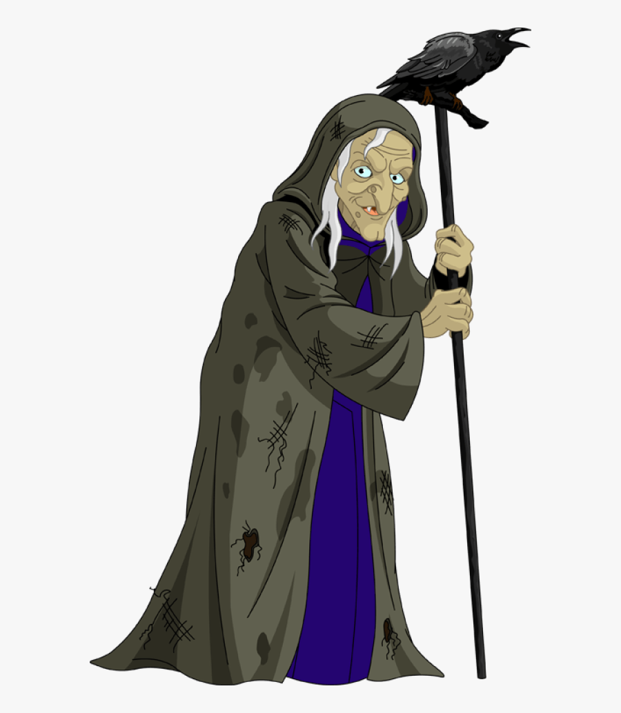 Evil Witch Clipart - Old Ugly Witch Cartoon, Transparent Clipart