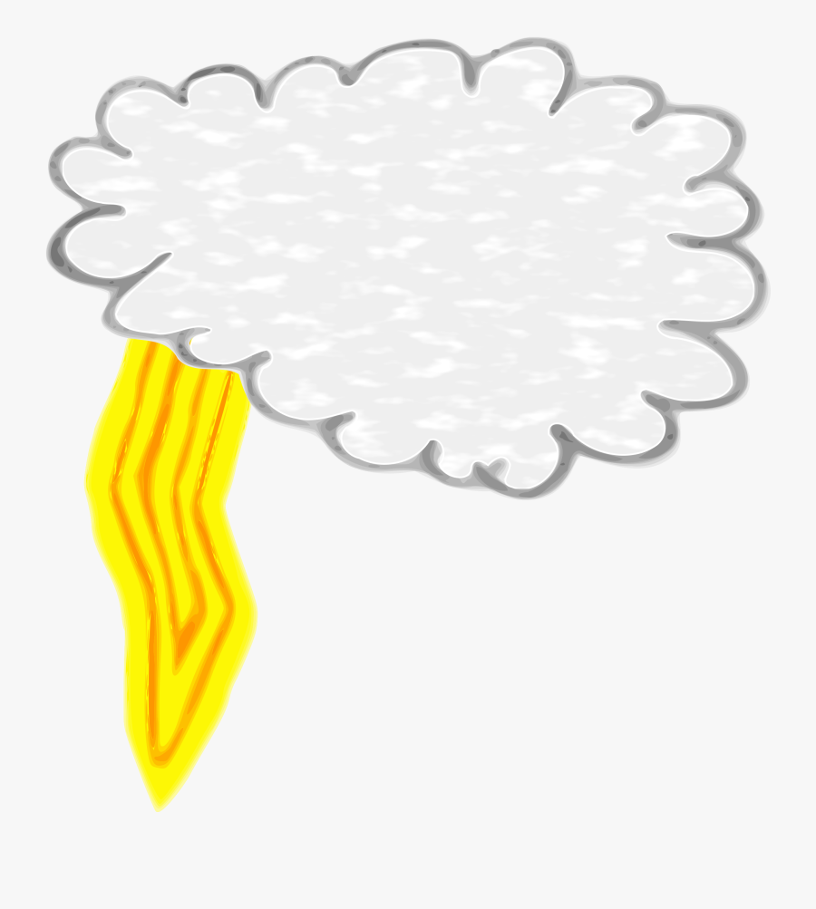 Thunderstorm Clipart Thunder Lightning - Thunder, Transparent Clipart