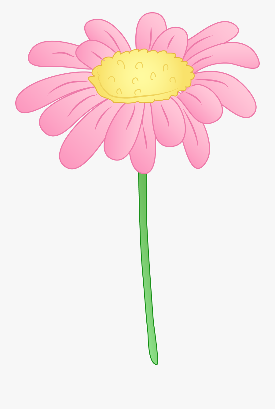 Pink Daisy Flower Clipart - Clip Art , Free Transparent Clipart