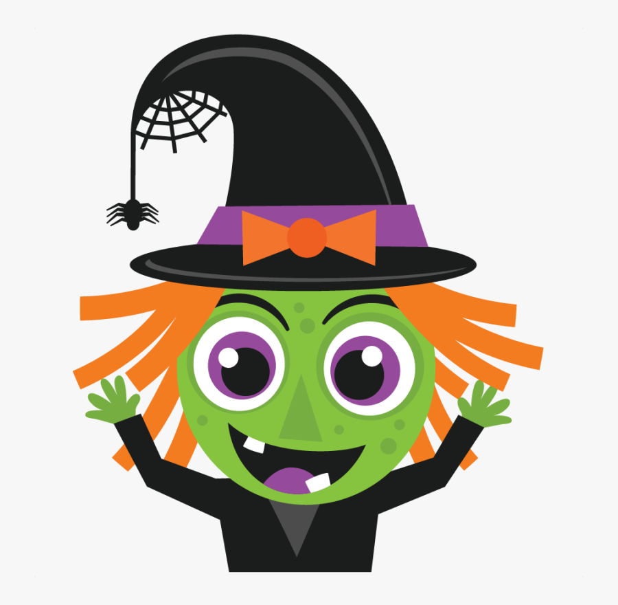 Halloween Witch Svg Scrapbook Cut File Cute Clipart - Halloween Witch Clipart, Transparent Clipart