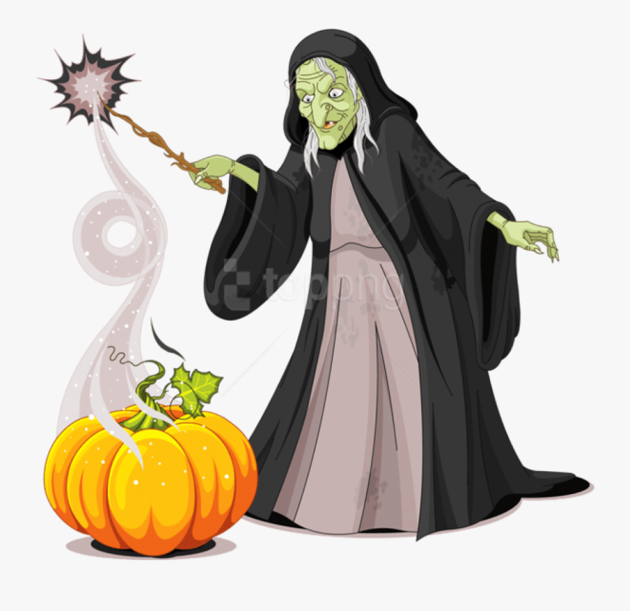 Halloween Creepy Witch Png Picture - Halloween Witch Png, Transparent Clipart