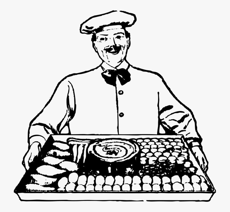 Chef Svg Clip Arts - Black And White Picture Of A Chef, Transparent Clipart