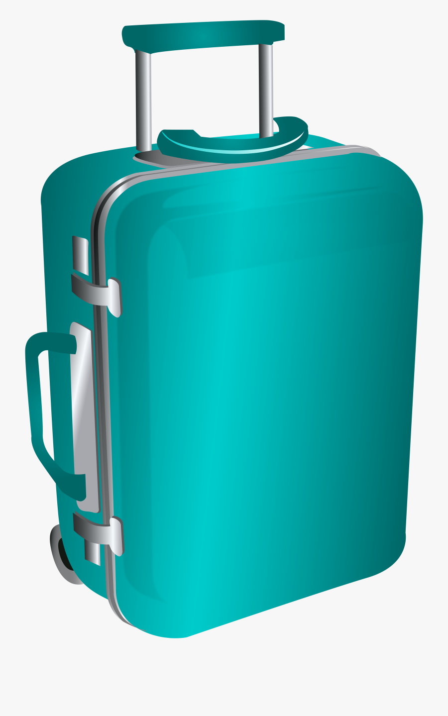 Luggage Clipart Brown Suitcase - Trolley Bags Clipart Png, Transparent Clipart