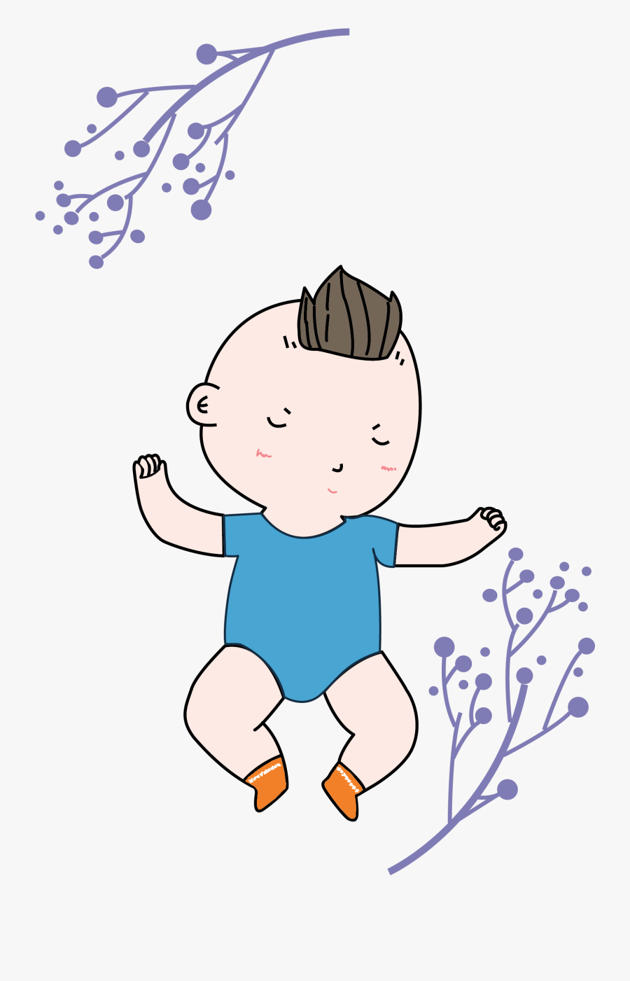 Clip Art Baby Sleeping Clip Art - Illustration, Transparent Clipart