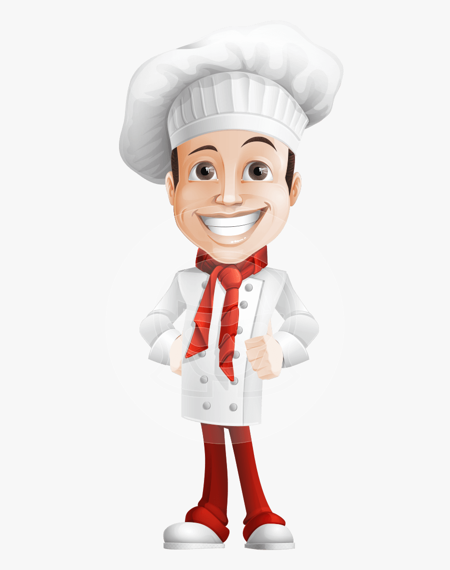 Chef Png Clipart Background - Cartoon Character Of Chef, Transparent Clipart