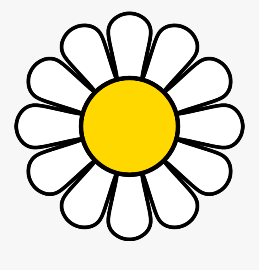 Free Daisy Clipart - Cute Flower Coloring Pages, Transparent Clipart