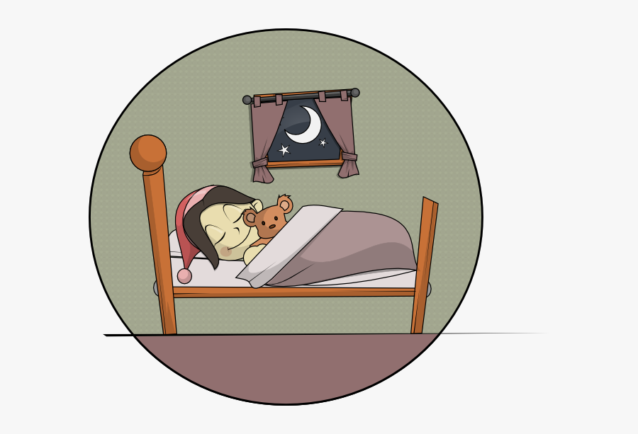 Free To Use Public Domain Children Clip Art - Sleep With Teddy Bear Clipart, Transparent Clipart