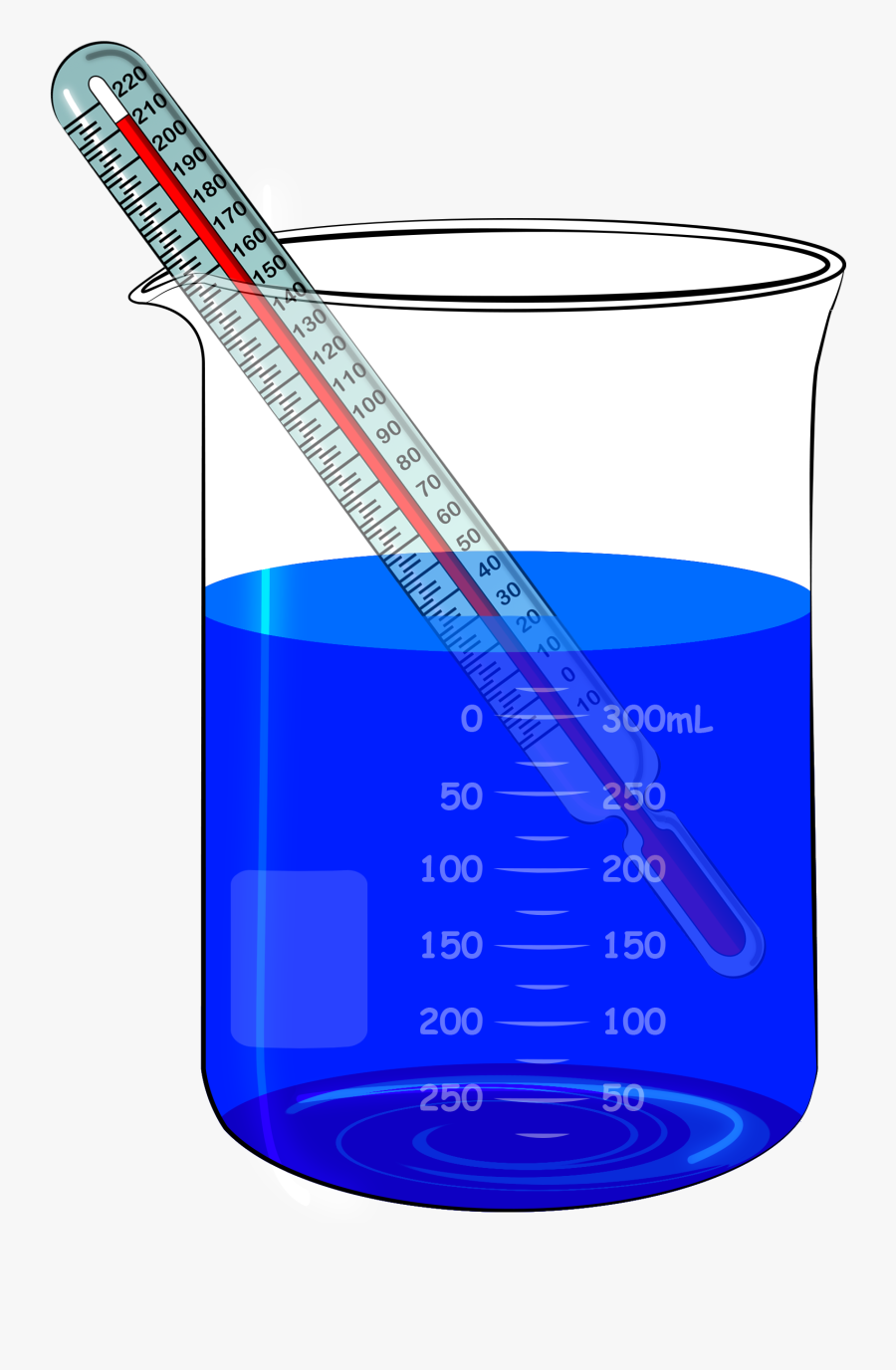Svg Library Stock Beaker Transparent Colorful - Beaker With Thermometer, Transparent Clipart