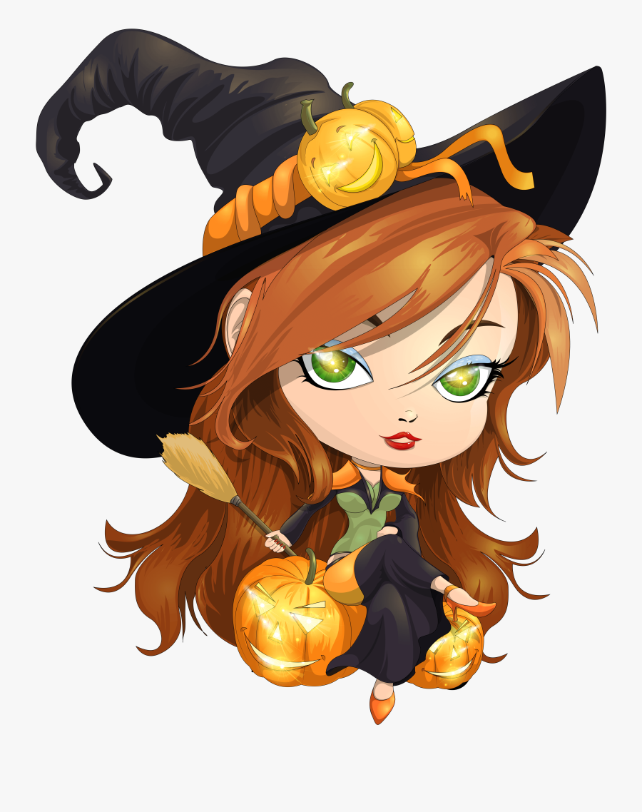 Cute Witch Clipart - Cute Witches, Transparent Clipart