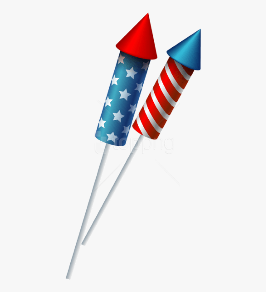 Free Png Download Usa Sparkler Fireworks Png Images - 4th Of July Firework Clipart, Transparent Clipart