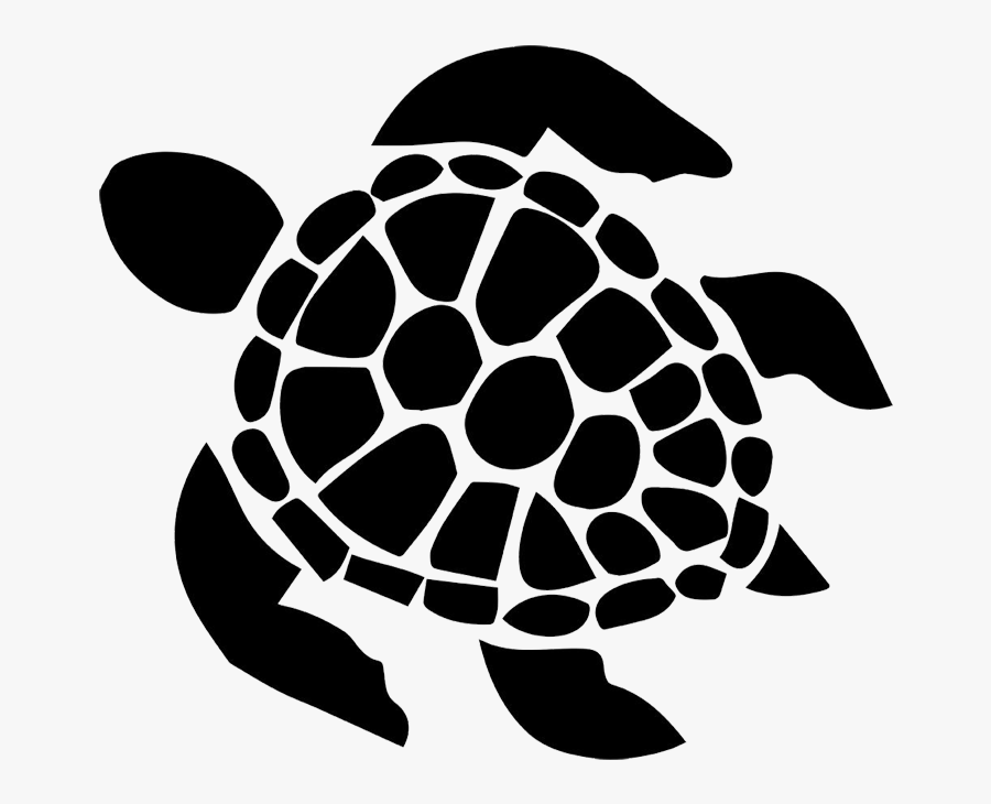 Cartoon Turtle Black And White, Transparent Clipart