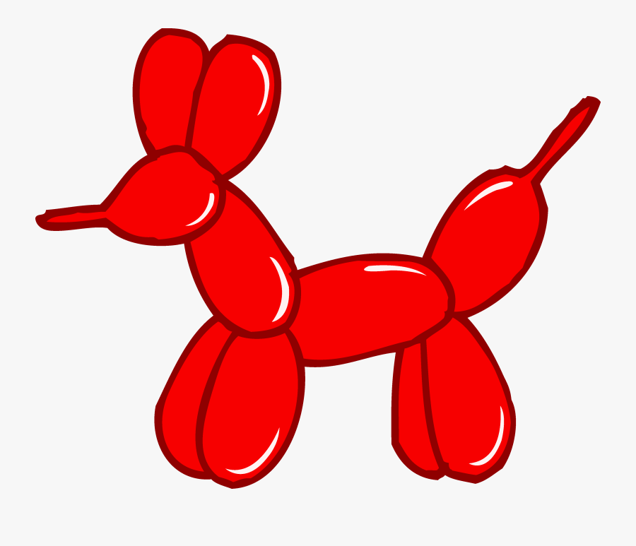 Cute Red Balloon Animal - Balloon Animal Clipart, Transparent Clipart