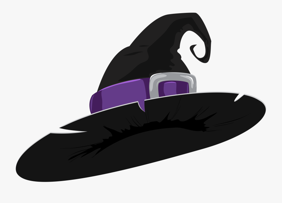 Witch Hat Black And Purple Png Clipart Image - Witch Hat Png, Transparent Clipart