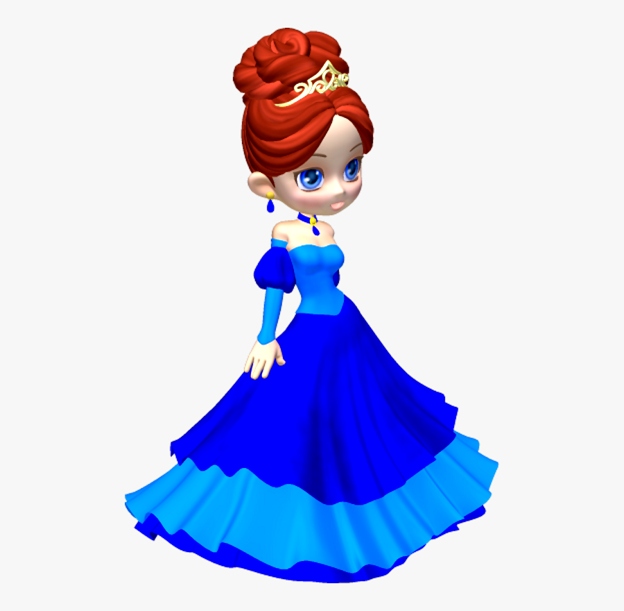 Princess Clipart Clipart Image - Blue Princess Clipart, Transparent Clipart