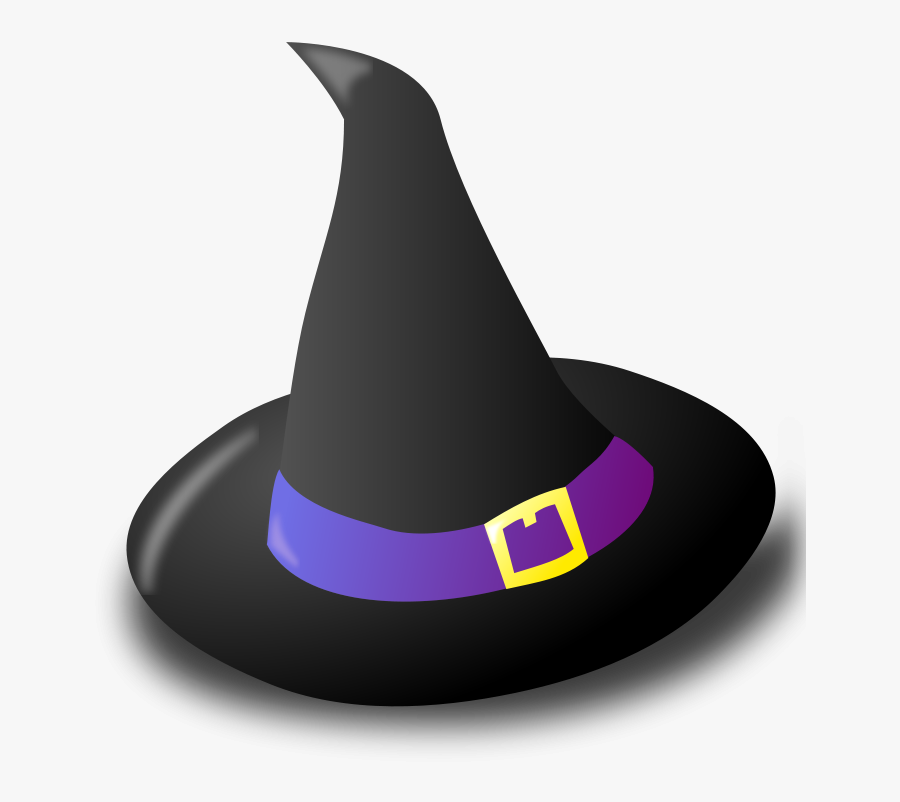 Black Witch Hat - Clipart Black Witch Hat, Transparent Clipart