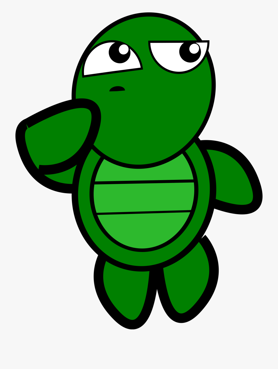Clipart - Thinking Turtle, Transparent Clipart