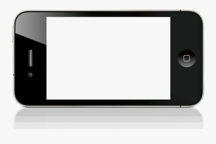 Iphone Clipart Black And White Free Download Png - Transparent Background Clipart Mobile Phone Screen, Transparent Clipart