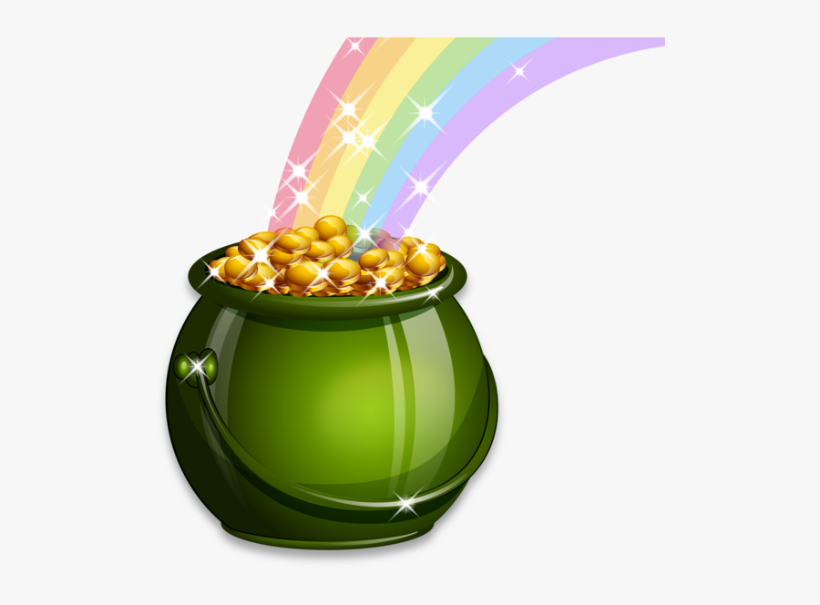 St Patrick's Day Pot Of Gold Png, Transparent Clipart