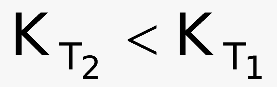 That Is, The Equilibrium Constant At The Higher Temperature, Transparent Clipart