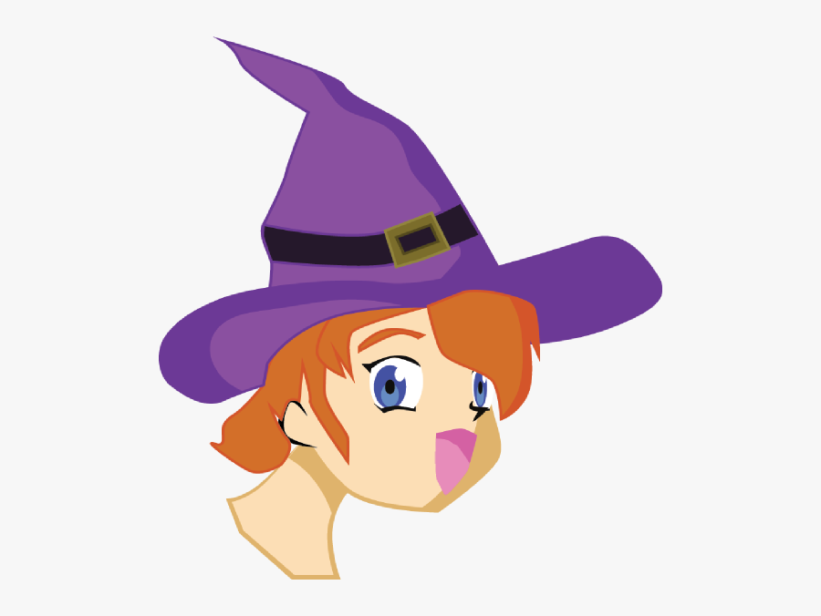 Manga Witch Svg Clip Arts - Cartoon, Transparent Clipart