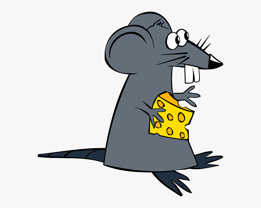 Cheese - Clip - Art - Rat Cartoon No Background, Transparent Clipart