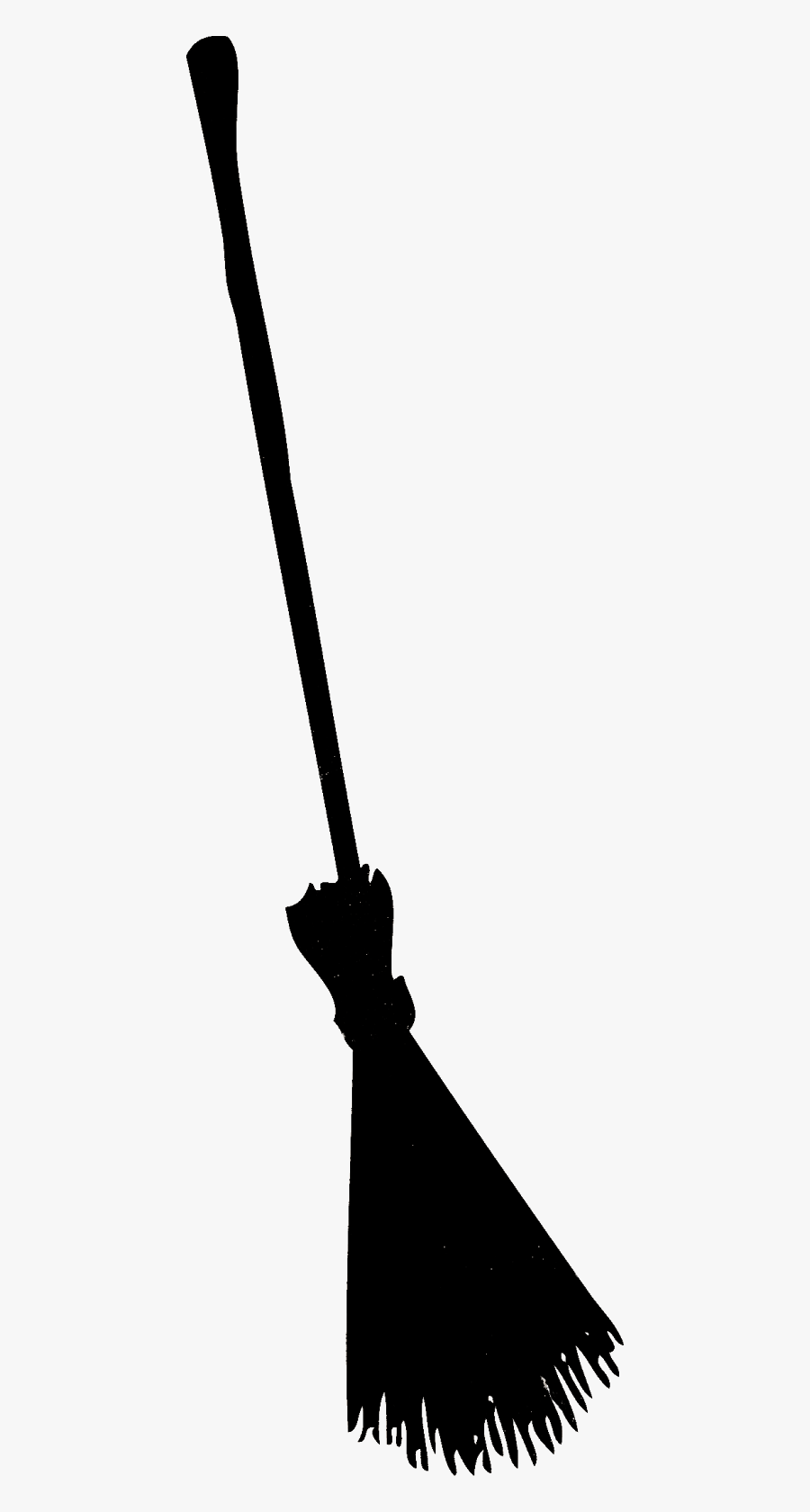 Witch Clipart Broom Silhouette - Witch Broom Silhouette Png, Transparent Clipart