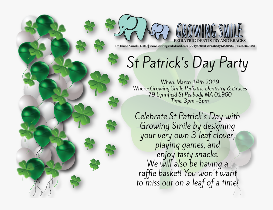 Patrick"s Day Party, Transparent Clipart