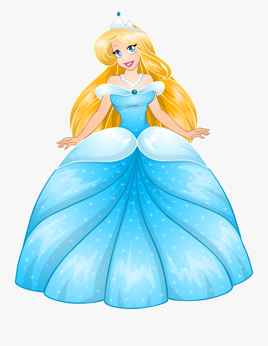 Princess Clip Art Image - Princess In Dress Clipart, Transparent Clipart