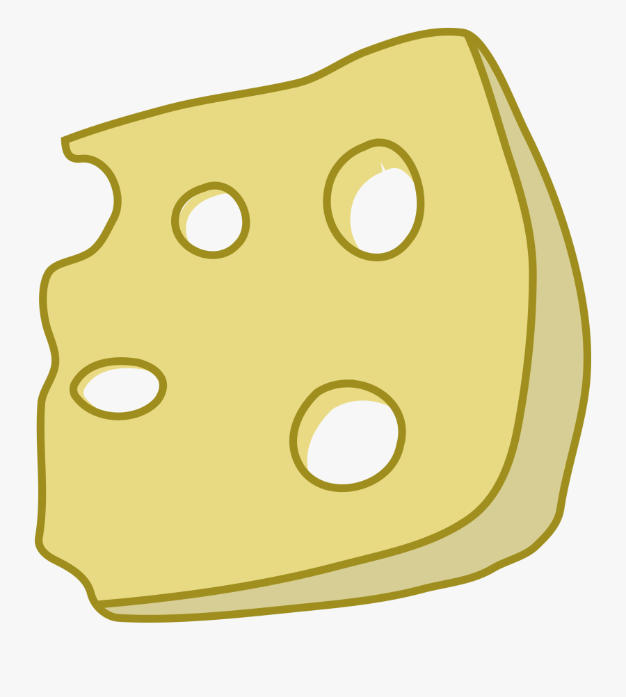 Transparent Pizza Slice Clipart Png - Slice Of Swiss Cheese Clipart, Transparent Clipart