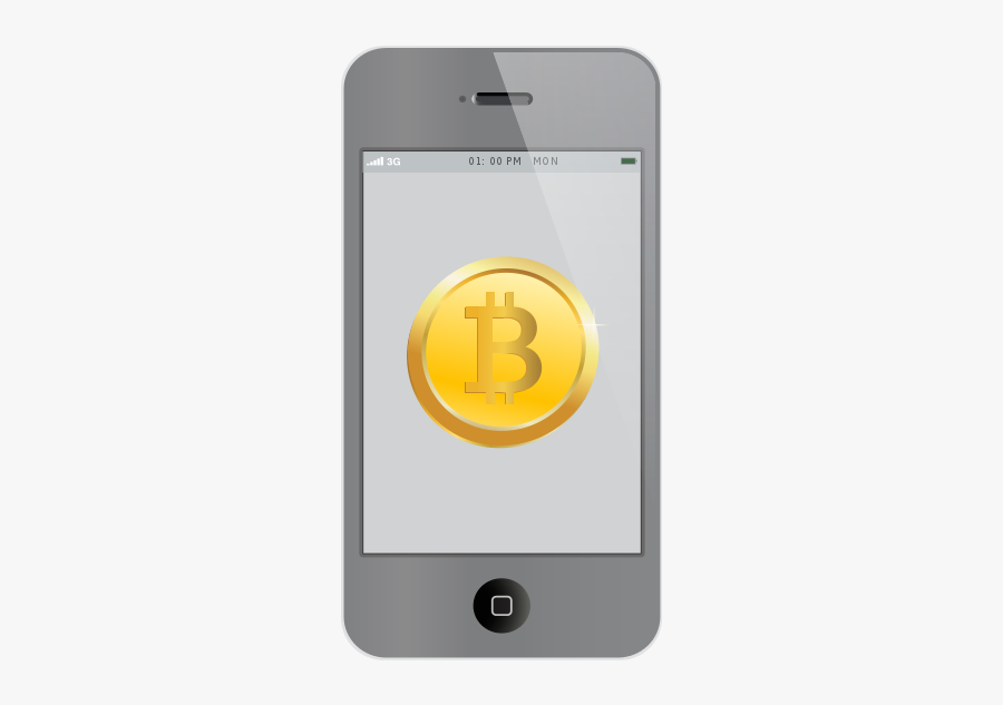 Bitcoin Inside Iphone - Bitcoin, Transparent Clipart