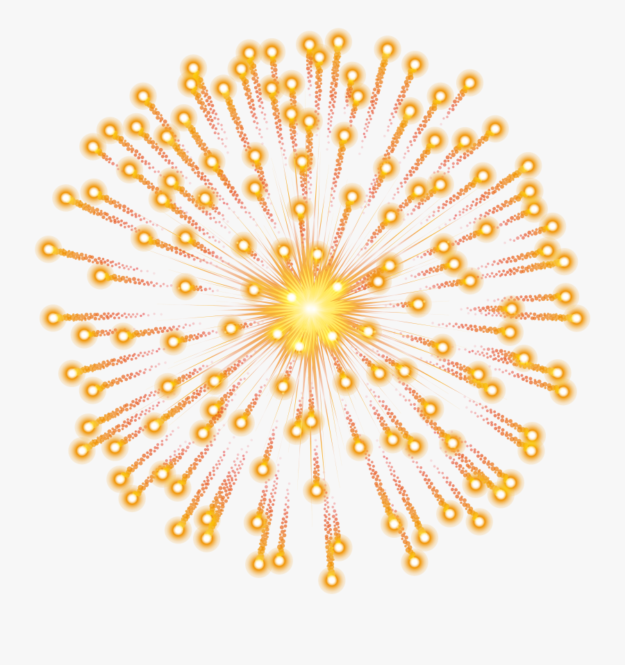 Firework Clipart Golden - Transparent Background Animated Fireworks, Transparent Clipart