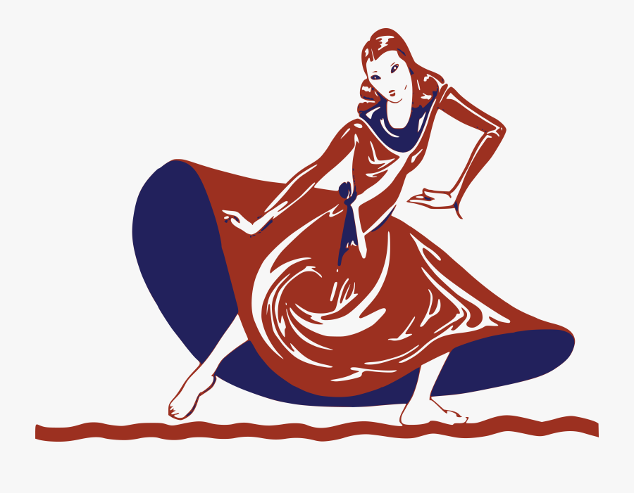 Lady Clipart - Lady Dancing Clip Art, Transparent Clipart